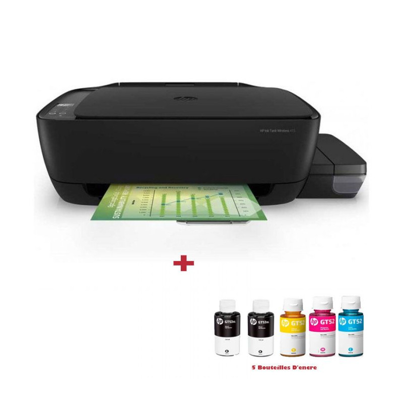 Imprimante À RÉSERVOIR INTÉGRÉ 3EN1 HP INK TANK 415 COULEUR WI-FI (Z4B53A)