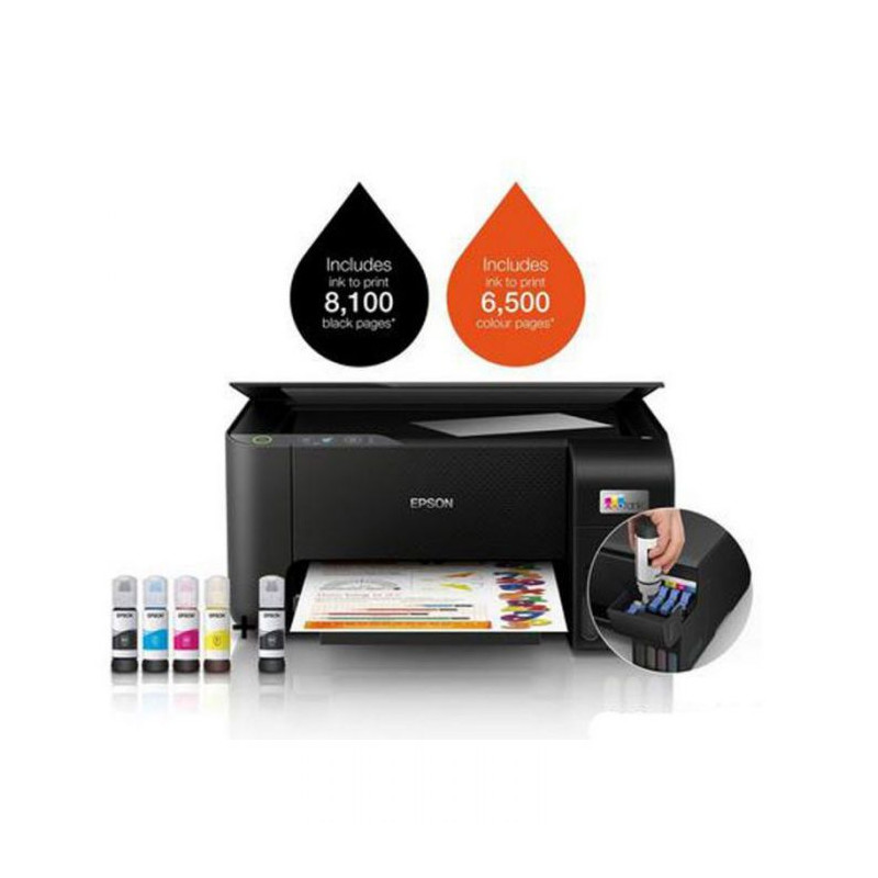 Imprimante EPSON ECOTANK L3210 3EN1 COULEUR NOIR