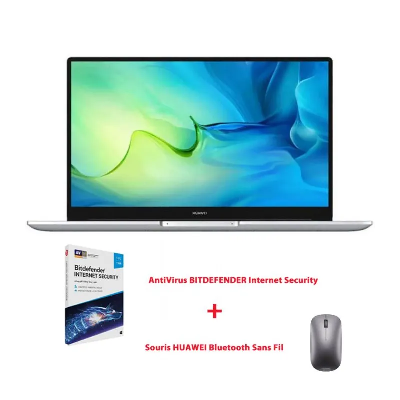 Pc portable HUAWEI MATEBOOK D15 I5 11È GÉN 8GO 256GO SSD - SILVER