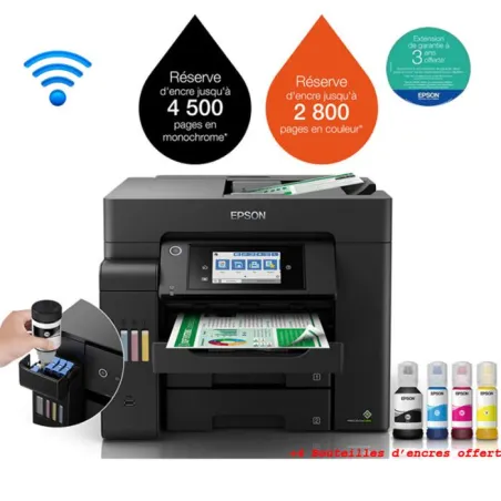 Imprimante JET D'ENCRE EPSON ECOTANK ITS L6550 4EN1 COULEUR WIFI