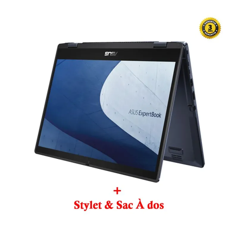 Pc Portable ASUS EXPERTBOOK B3 FLIP I5 12È GÉN 8GO 512GO SSD - NOIR