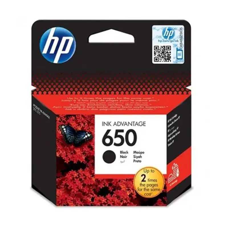 cartouche d'encre HP 650  Noir Advantage authentique