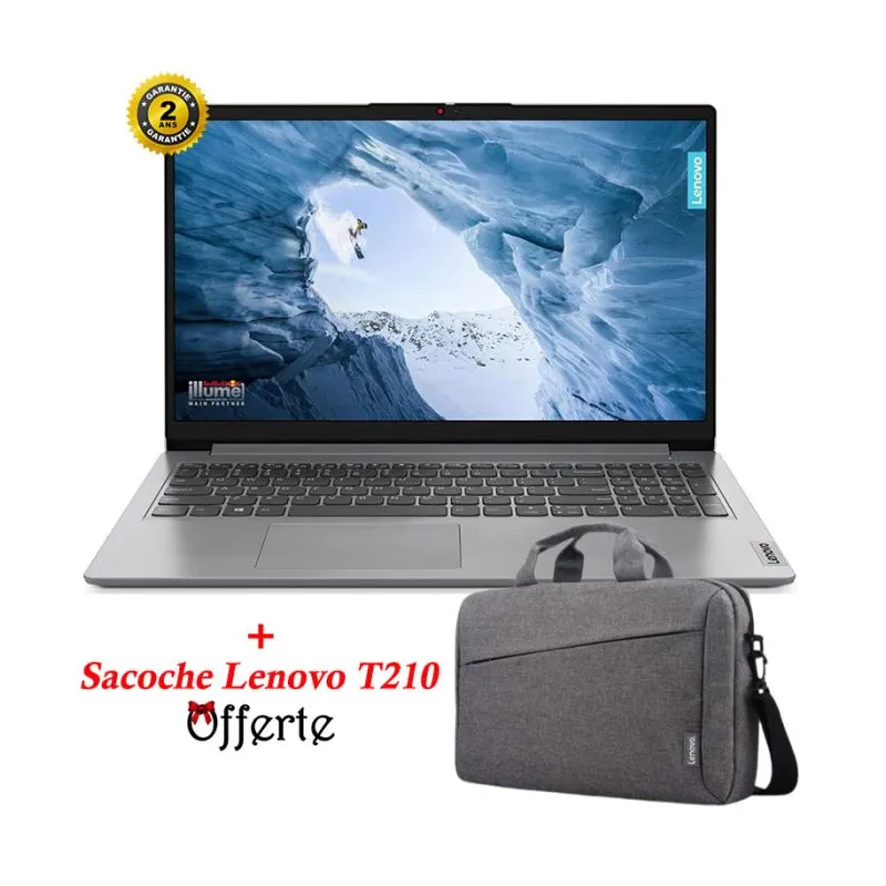 PC Portable LENOVO IdeaPad 1 15IAU7 i3 12ème Gén 8Go 256Go SSD- Gris