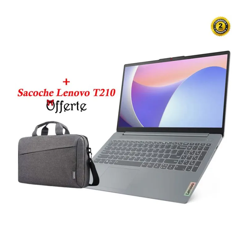 PC Portable LENOVO IdeaPad Slim 3 15IRU8 i3 13è Gén 8Go 512Go SSD Gris