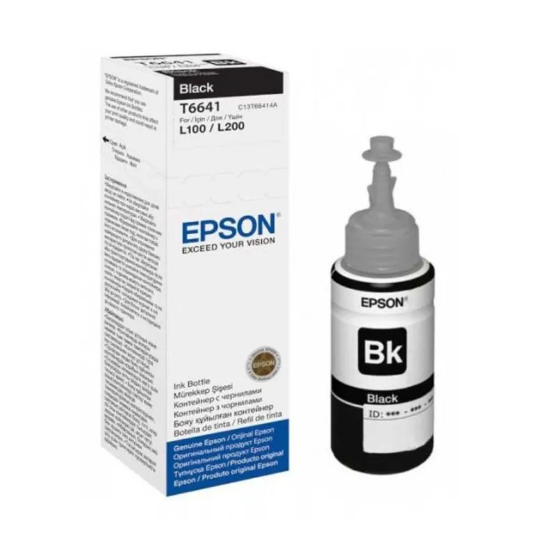 Bouteille D'encre Original EPSON T6641 - Noir (C13T66414A)