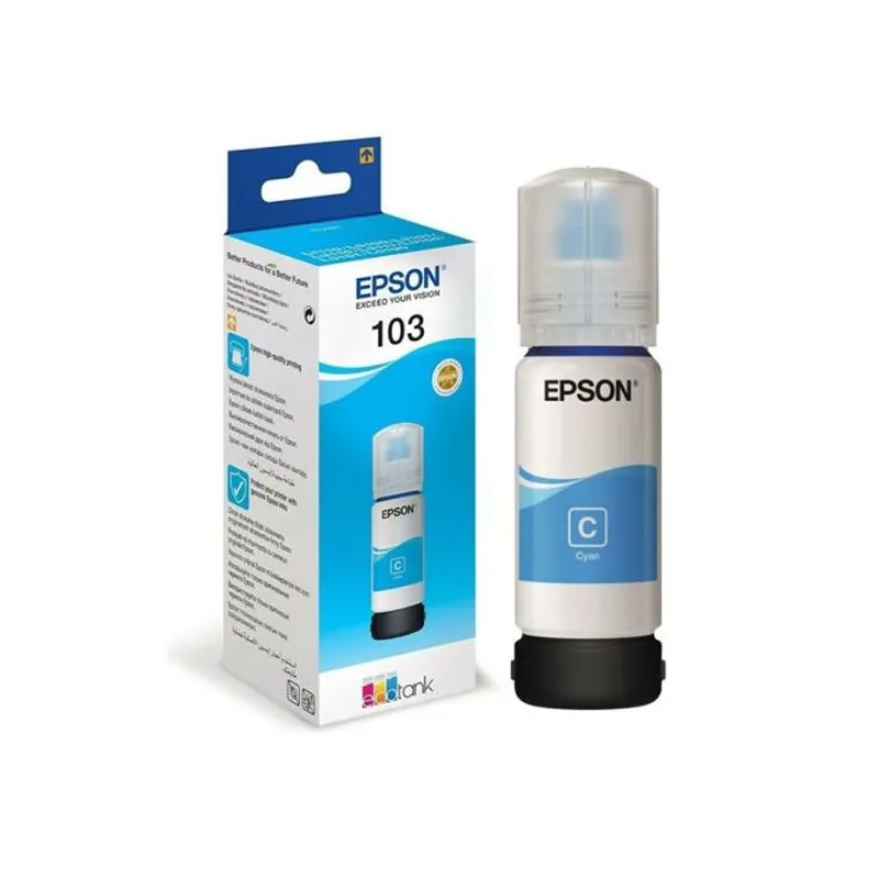 Bouteille D'encre Original EPSON ECOTANK 103 - Cyan