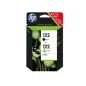 Pack de 2 Cartouches Original HP 122 - Noir et 3 couleurs