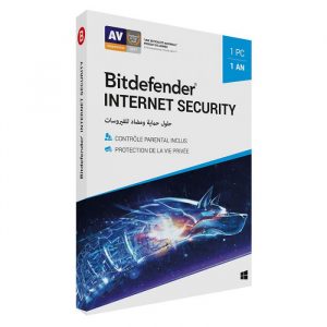 ANTIVIRUS BITDEFENDER INTERNET SECURITY ( 1 poste ) sigshop