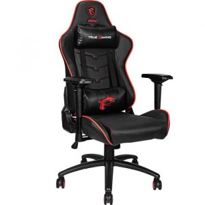 CHAISE GAMING MSI MAG CH120X EN CUIR PVC AVEC ACCOUDOIRS REMBOURRÉS - NOIR & ROUGE sigshop