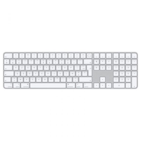 CLAVIER SANS FIL APPLE MAGIC AVEC TOUCH ID ET PAVÉ NUMÉRIQUE RECHARGEABLE - Blanc sigshop