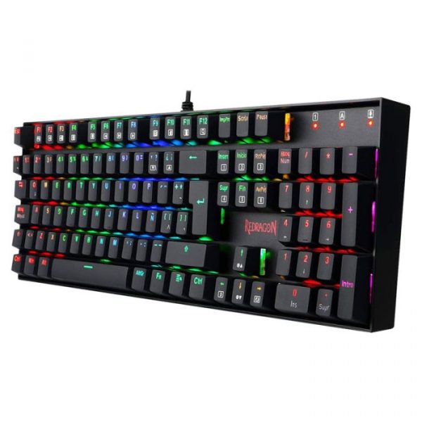 CLAVIER GAMER MÉCANIQUE REDRAGON MITRA K551 RGB-1 V2 SWITCHES ROUGE - NOIR sigshop